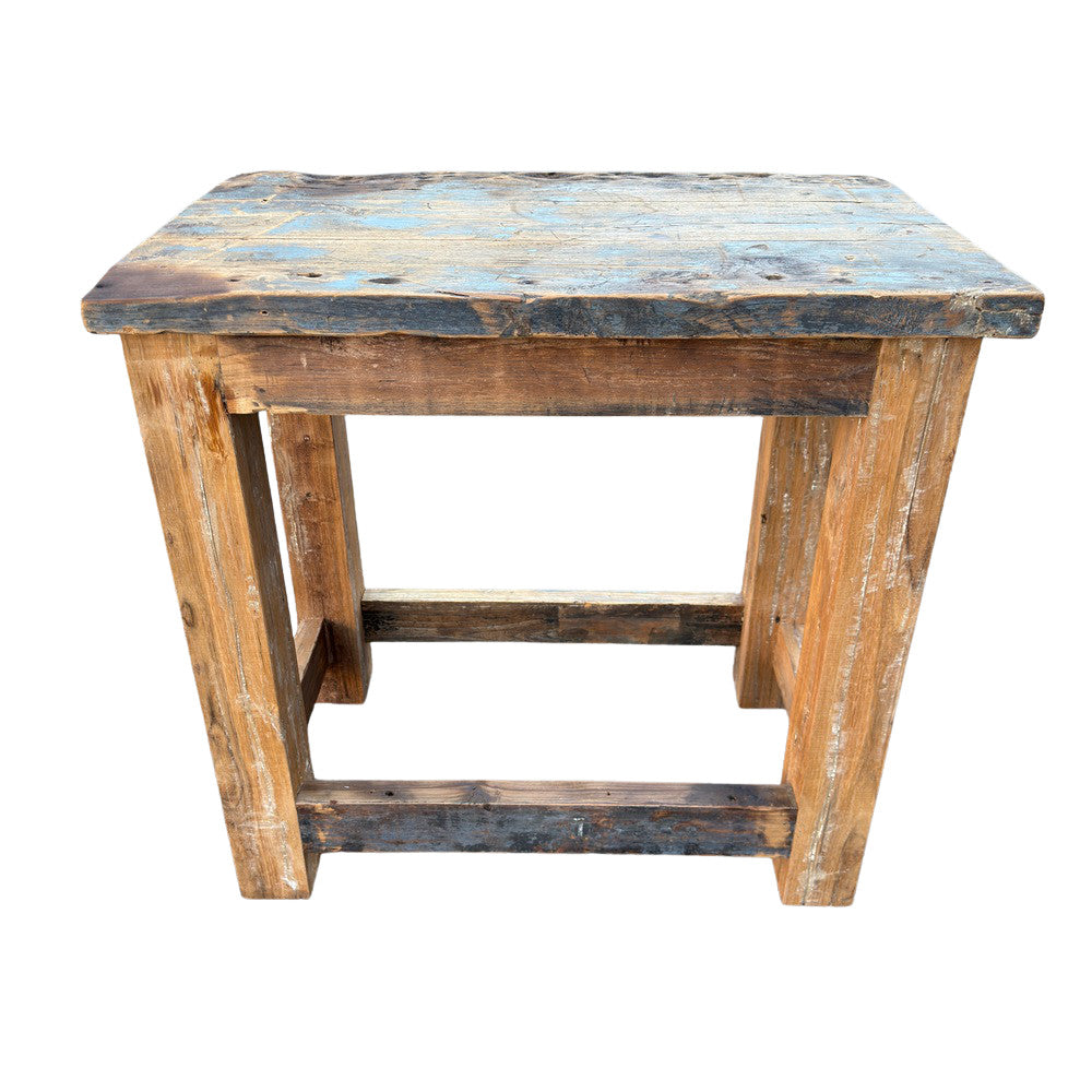 Vintage Indian Reclaimed Wood Table - Berbere Imports