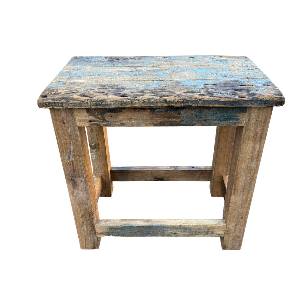 Vintage Indian Reclaimed Wood Table - Berbere Imports