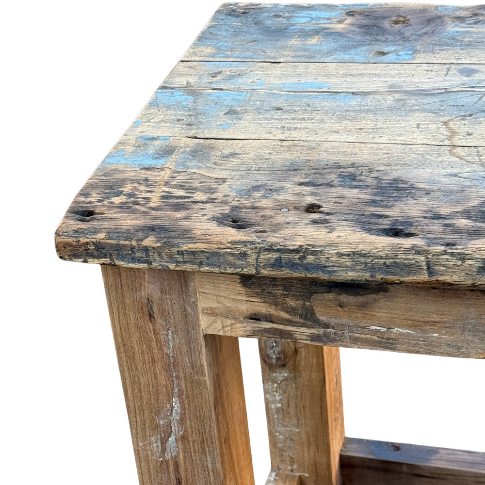 Vintage Indian Reclaimed Wood Table - Berbere Imports