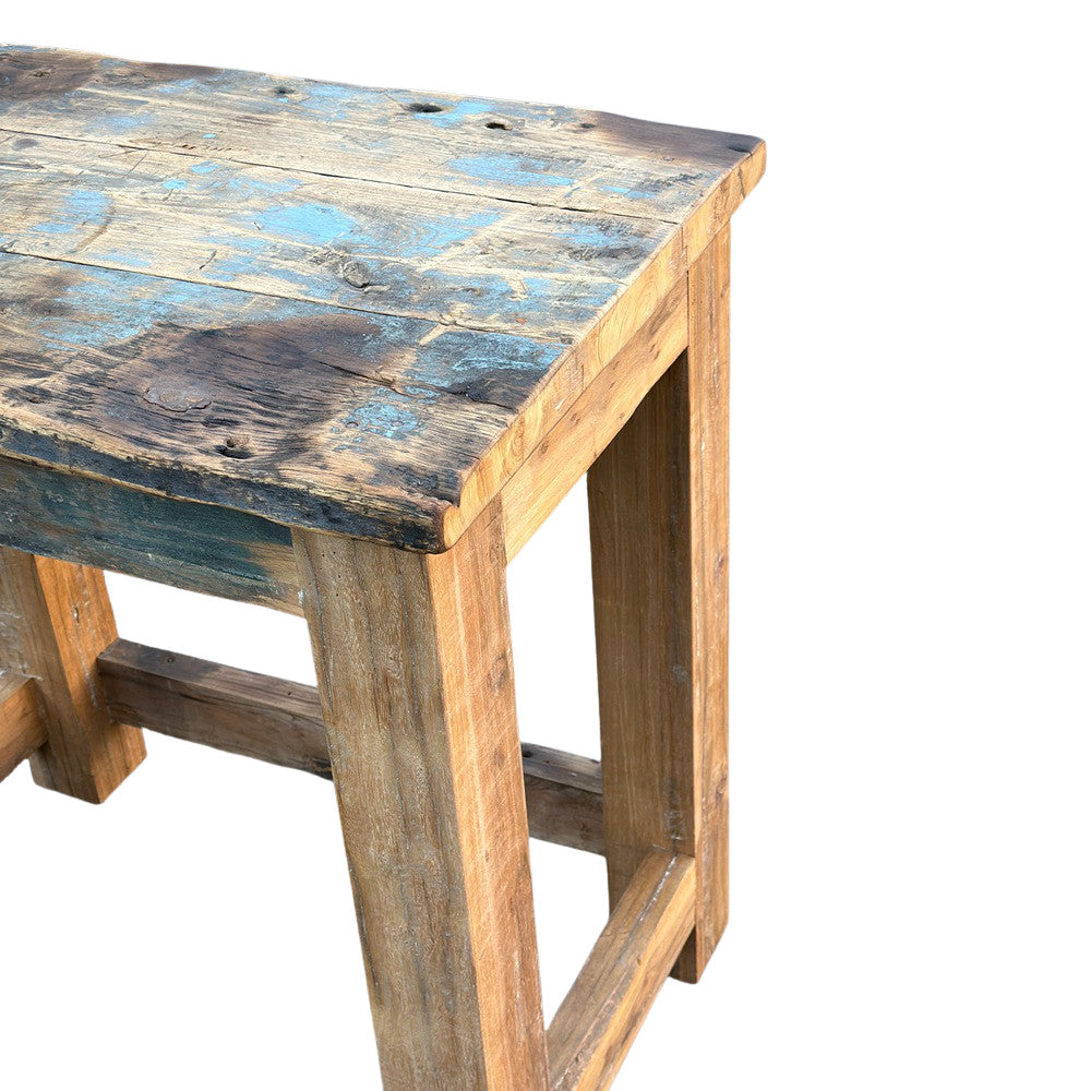 Vintage Indian Reclaimed Wood Table - Berbere Imports