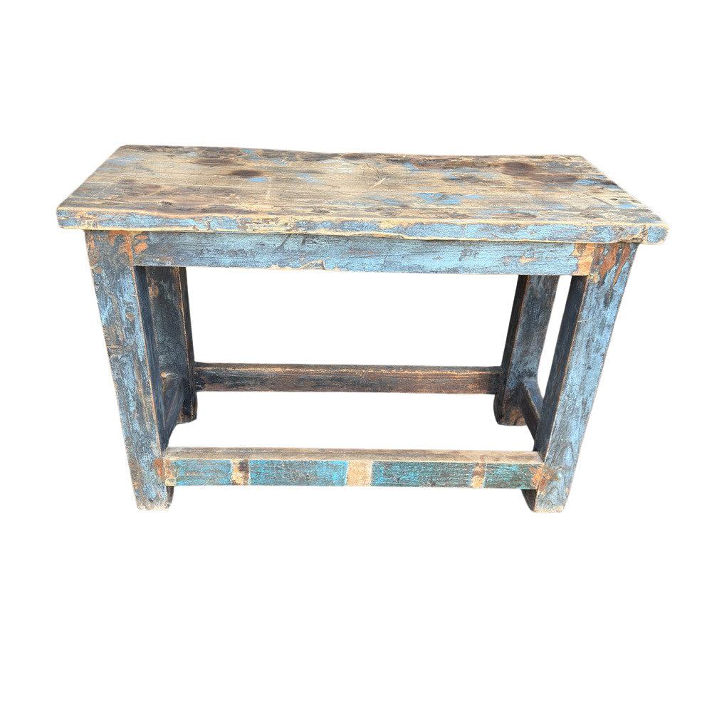 Vintage Indian Reclaimed Wood Table - Berbere Imports