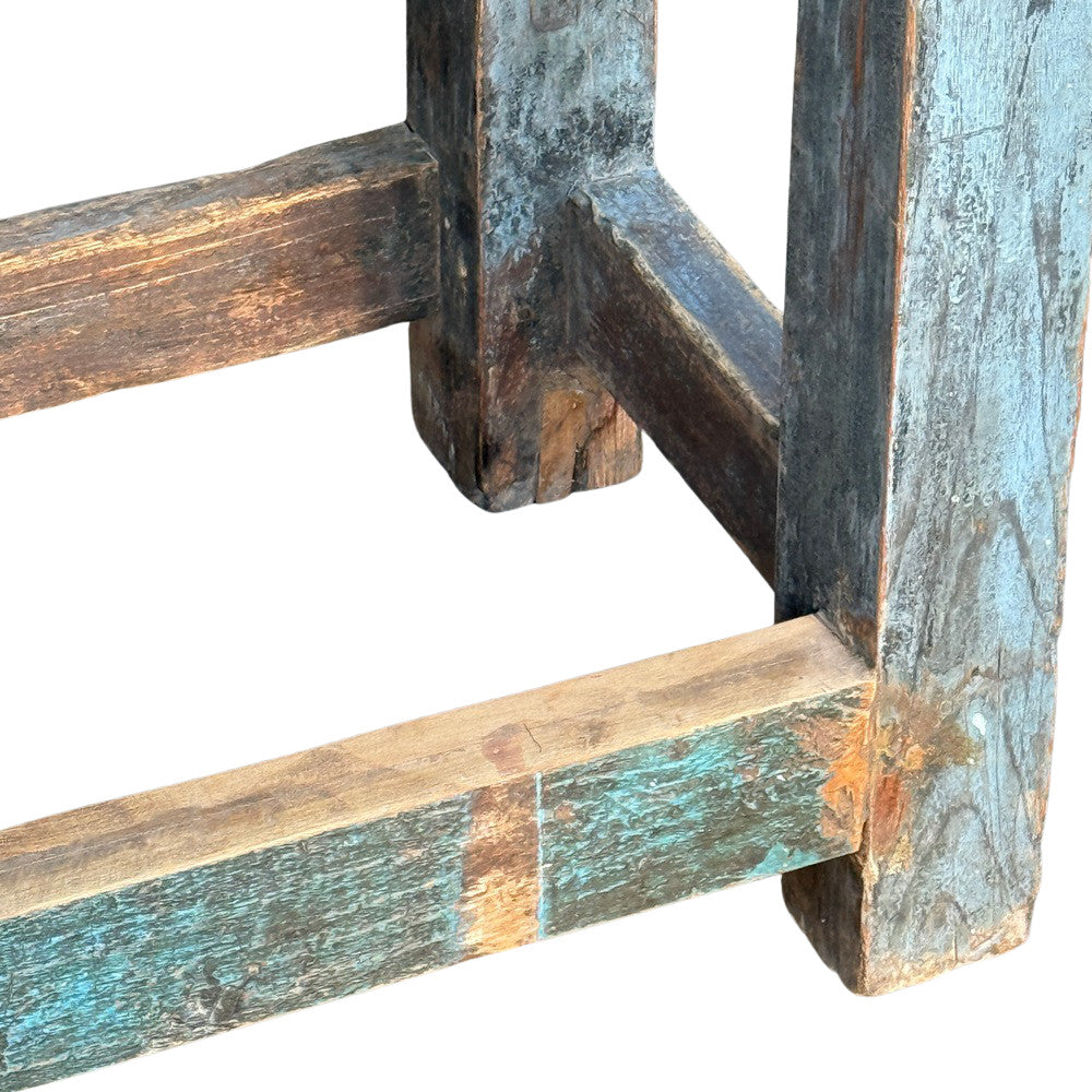 Vintage Indian Reclaimed Wood Table - Berbere Imports