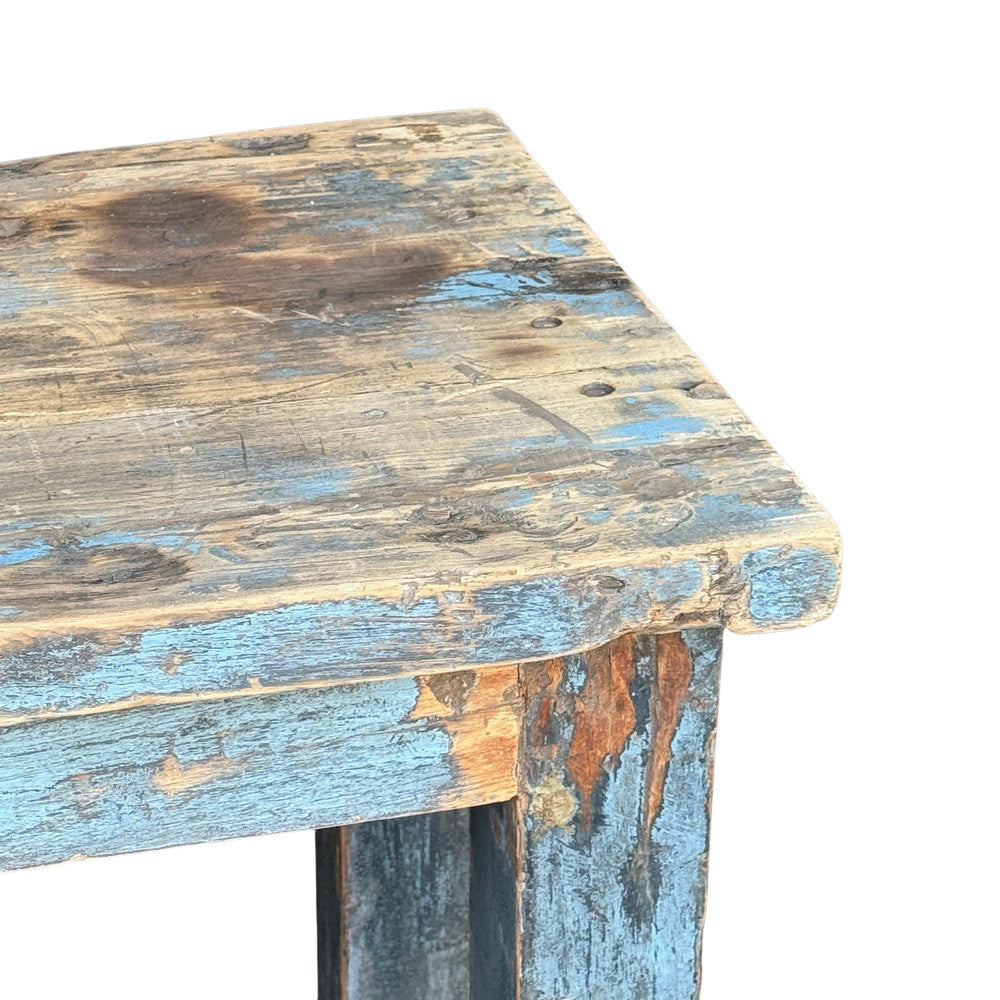 Vintage Indian Reclaimed Wood Table - Berbere Imports