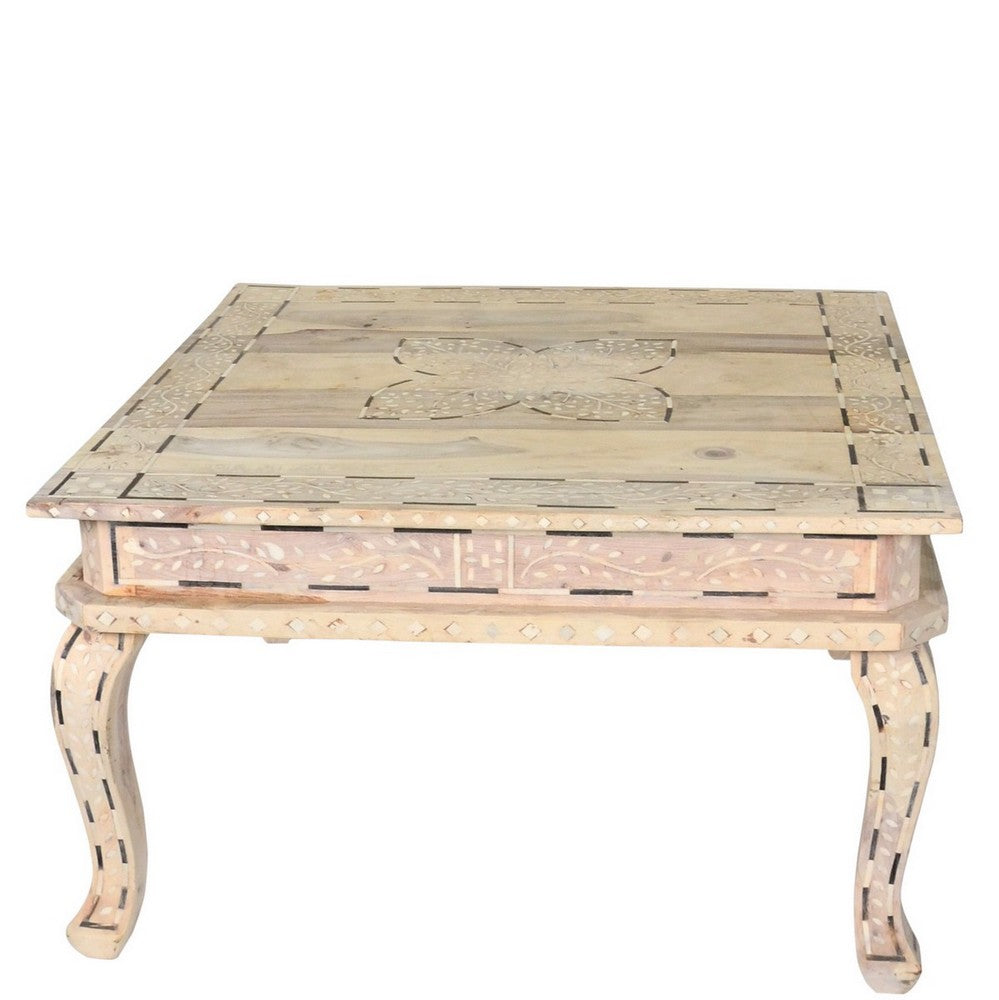 Bone Inlay Coffee Table - Berbere Imports