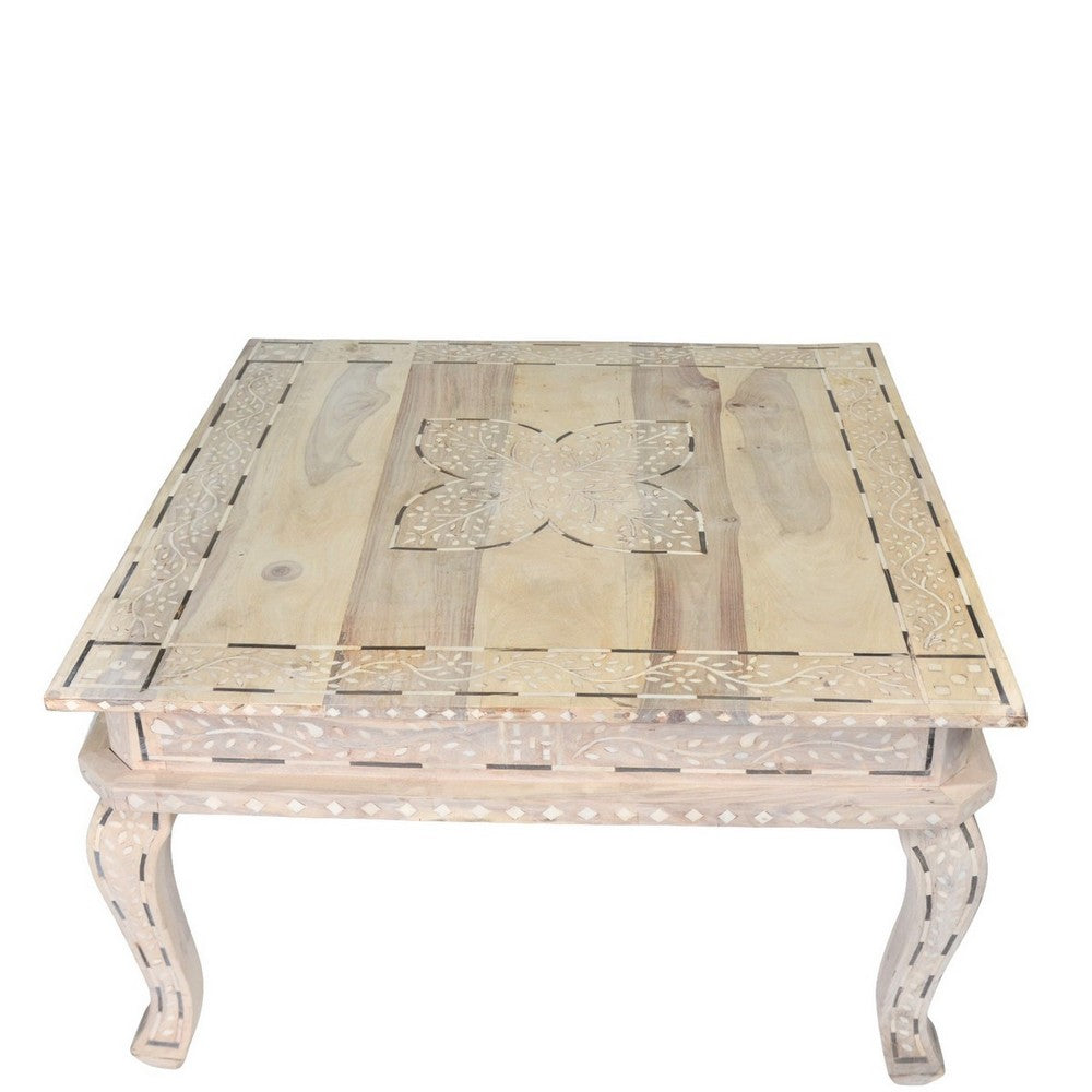 Bone Inlay Coffee Table - Berbere Imports