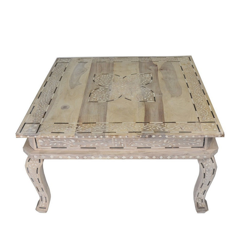 Bone Inlay Coffee Table - Berbere Imports