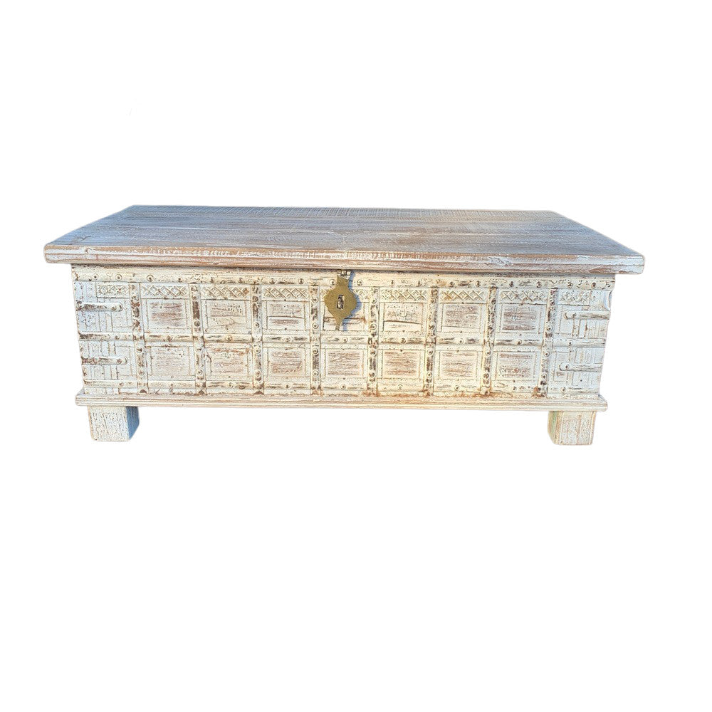 Vintage Indian Pitara Box Coffee Table - Berbere Imports