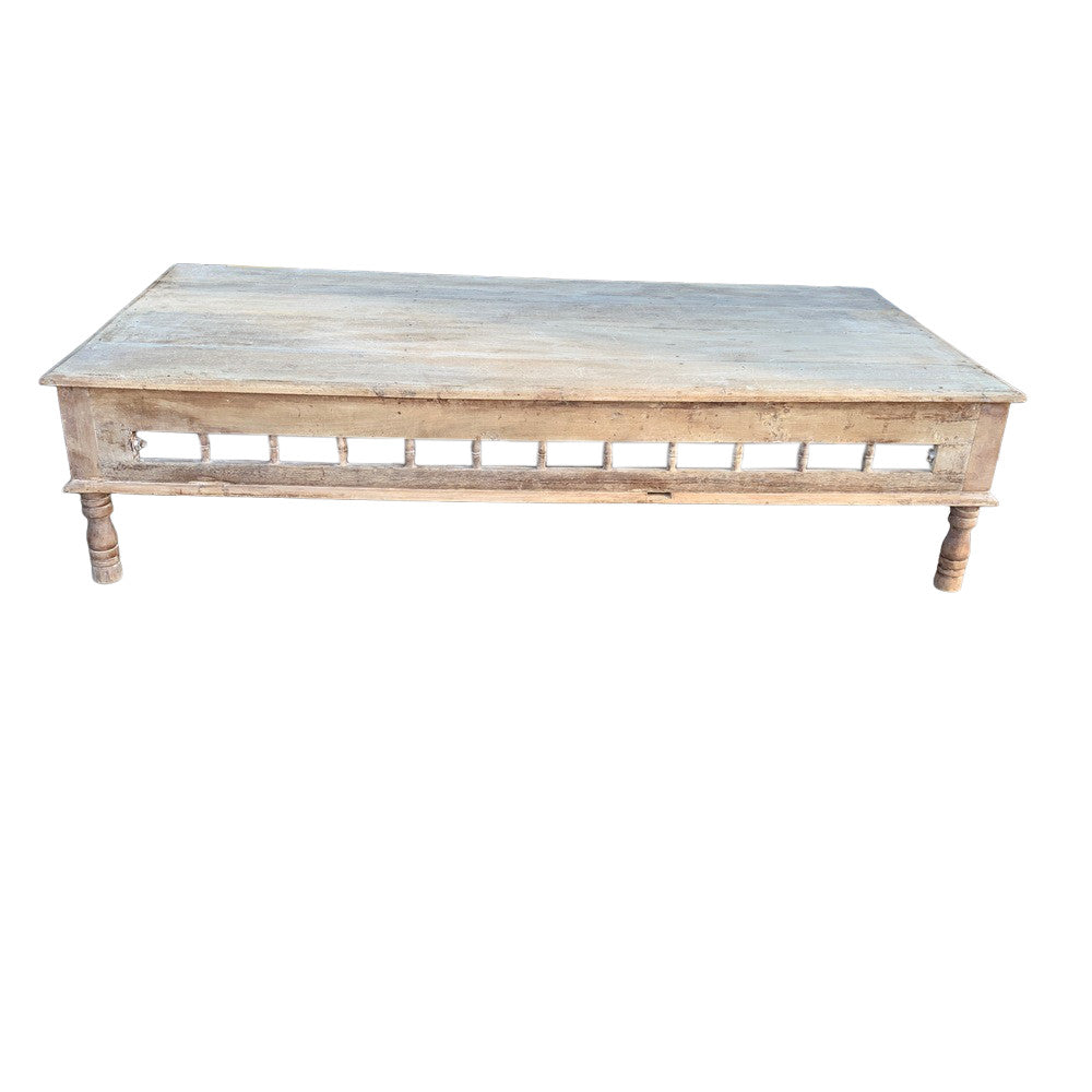 Vintage Wooden Coffee Table - Berbere Imports