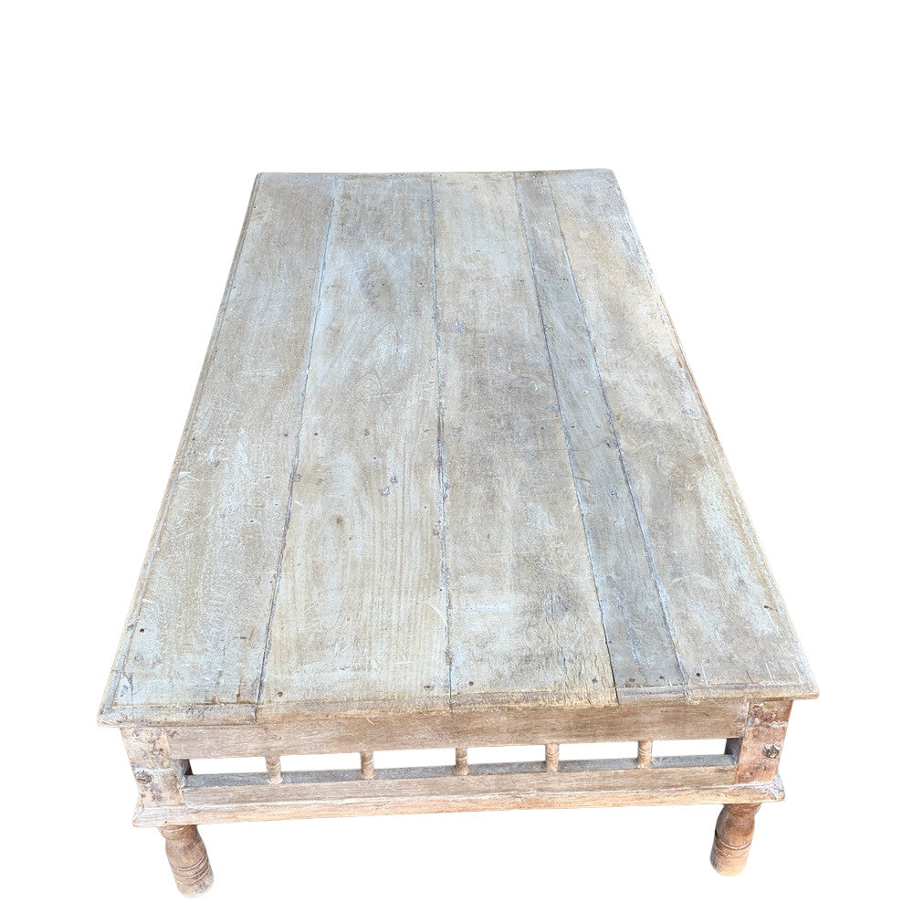 Vintage Wooden Coffee Table - Berbere Imports