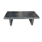 Distressed Black Wooden Coffee Table - Berbere Imports