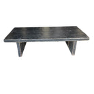 Distressed Black Wooden Coffee Table - Berbere Imports