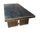 Distressed Black Wooden Coffee Table - Berbere Imports