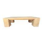 Chinese Elmwood Coffee Table With Chunky Legs - Berbere Imports