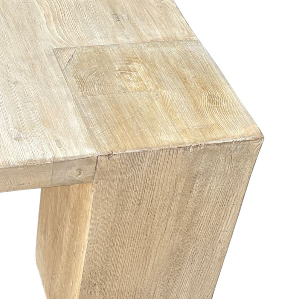 Chinese Elmwood Coffee Table With Chunky Legs - Berbere Imports