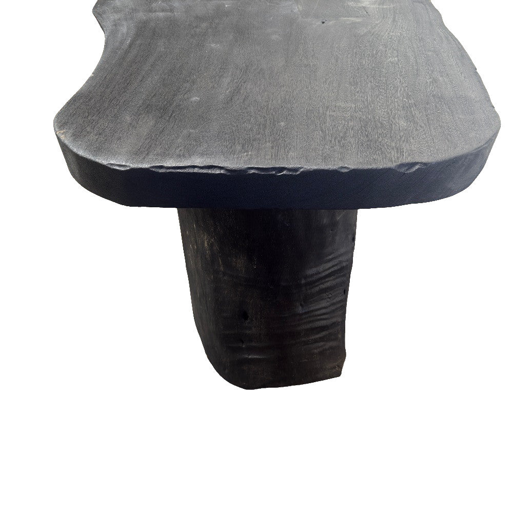 Indonesian Charred Wood Bench - Berbere Imports