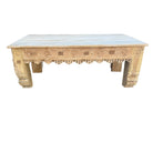Vintage Indian Carved Wooden Coffee Table - Berbere Imports