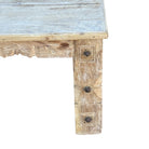 Vintage Indian Carved Wooden Coffee Table - Berbere Imports