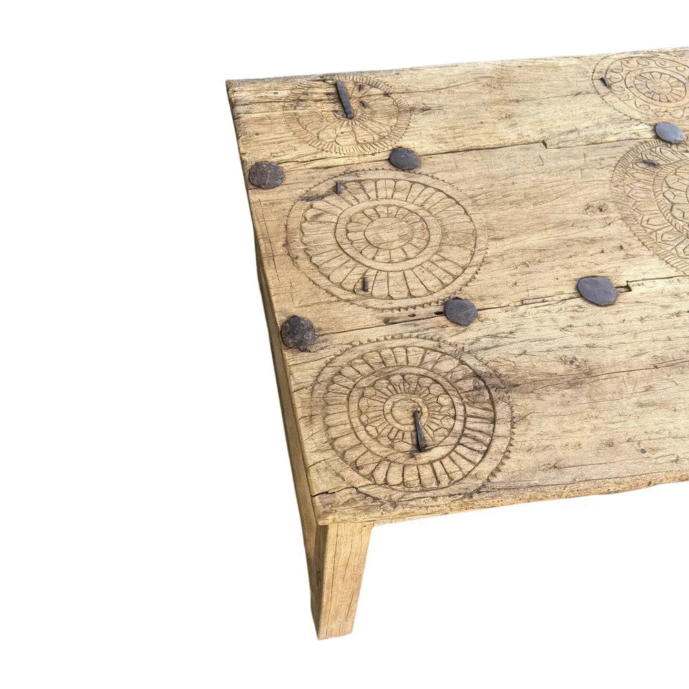 Vintage Indian Carved Wooden Coffee Table – Berbere Imports