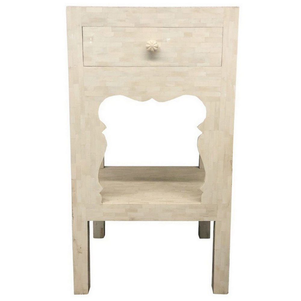 Indian Bone Fitted Side Table - Berbere Imports