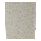 White Bone Inlay Side Table - Berbere Imports