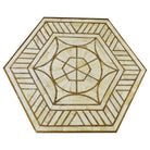 White Bone & Brass Side Table - Berbere Imports