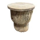 Round Wooden Side Table - Berbere Imports