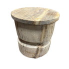 Round Wooden Side Table - Berbere Imports