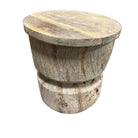 Round Wooden Side Table - Berbere Imports