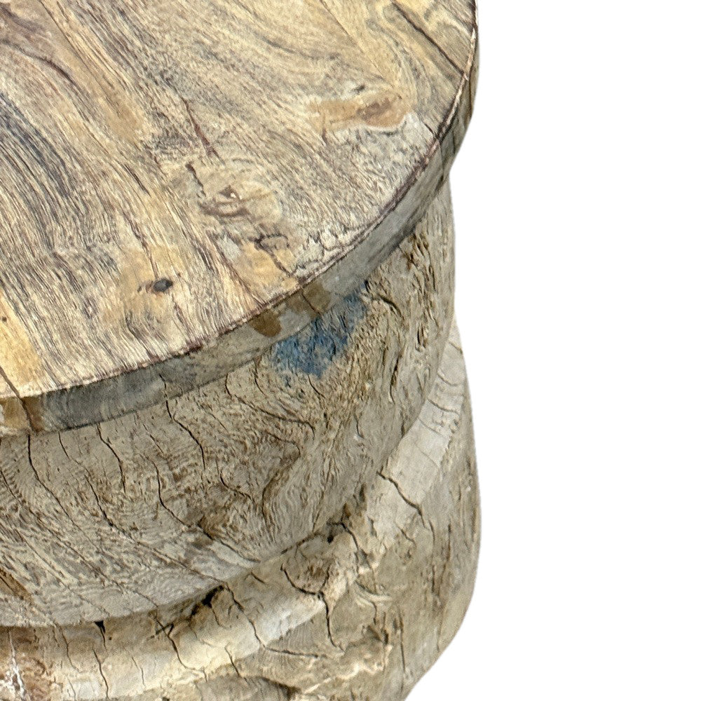 Round Wooden Side Table - Berbere Imports