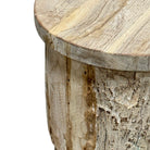 Round Wooden Side Table - Berbere Imports