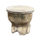 Round Wooden Side Table - Berbere Imports