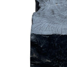 Indonesian Black Wooden Chunk Side Table - Berbere Imports
