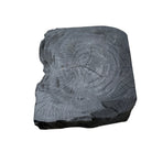 Indonesian Black Wooden Chunk Side Table - Berbere Imports