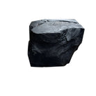 Indonesian Black Wooden Chunk Side Table - Berbere Imports