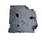 Indonesian Black Wooden Chunk Side Table - Berbere Imports