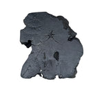 Indonesian Black Wooden Chunk Side Table - Berbere Imports