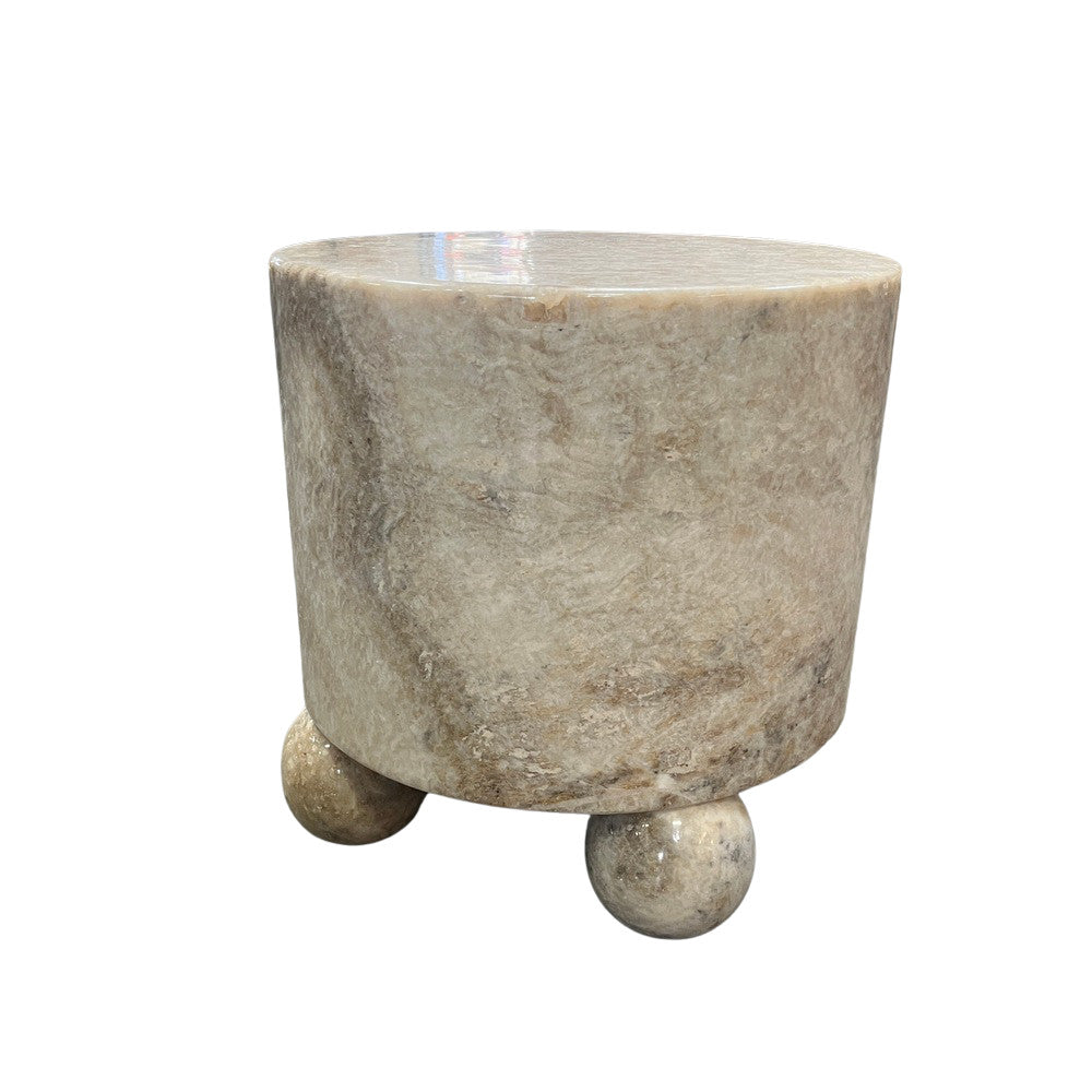 Onyx Side Table With Ball Feet - Berbere Imports