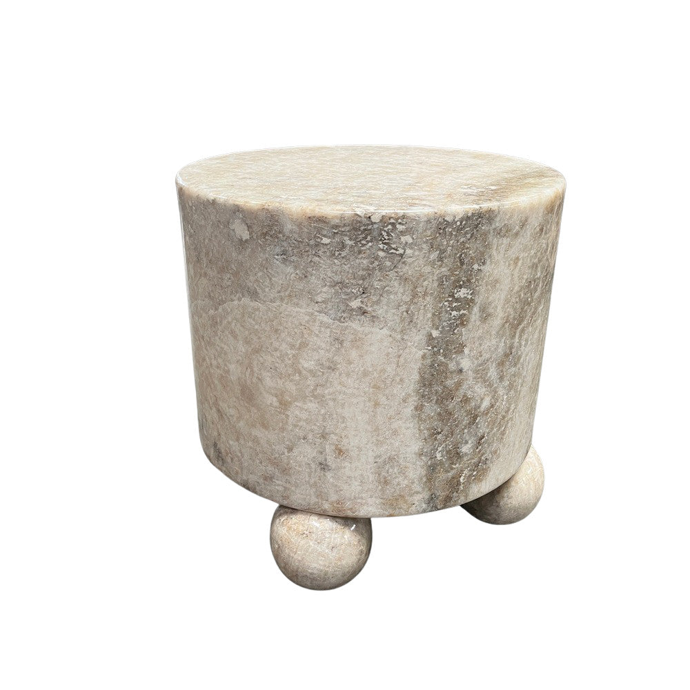 Onyx Side Table With Ball Feet - Berbere Imports