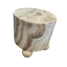 Onyx Side Table With Ball Feet - Berbere Imports