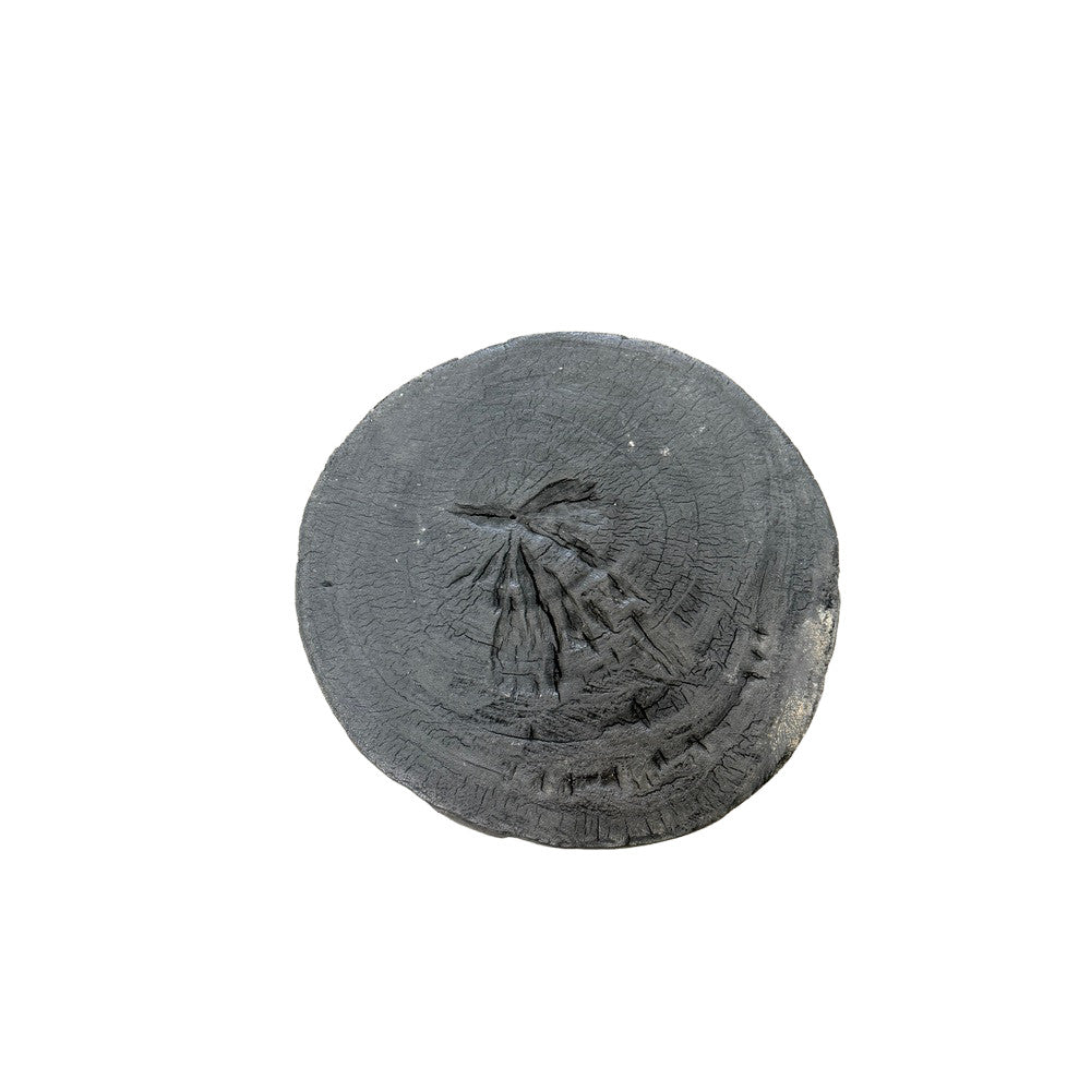 Indonesian Charred Wood Side Table - Berbere Imports