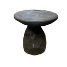 Indonesian Charred Wood Side Table - Berbere Imports