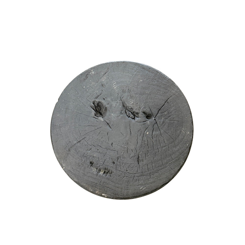 Indonesian Charred Wood Side Table - Berbere Imports