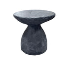Indonesian Charred Wood Side Table - Berbere Imports