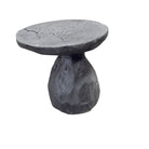 Indonesian Charred Wood Side Table - Berbere Imports
