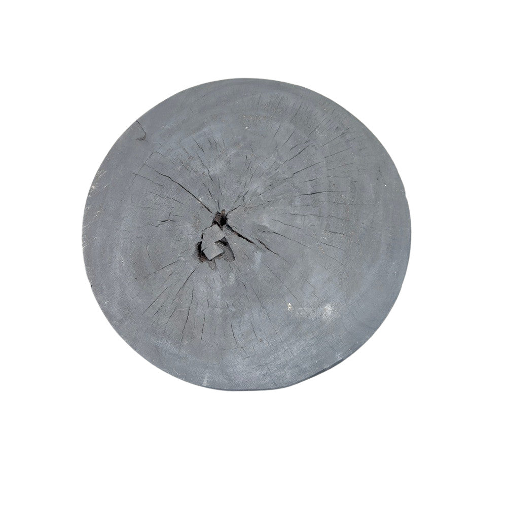 Indonesian Charred Wood Side Table - Berbere Imports