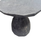 Indonesian Charred Wood Side Table - Berbere Imports
