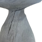 Indonesian Charred Wood Side Table - Berbere Imports