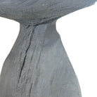 Indonesian Charred Wood Side Table - Berbere Imports