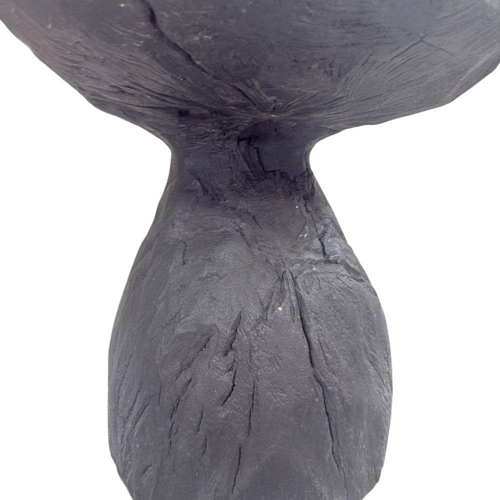 Indonesian Charred Wood Side Table - Berbere Imports