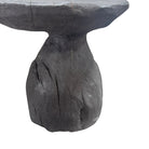 Indonesian Charred Wood Side Table - Berbere Imports